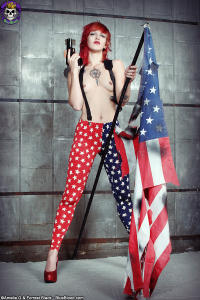 Hot girl Pandora stars and stripes full picture