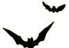 Bat left wing deko