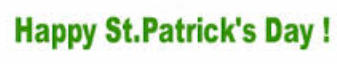 St.Patrick banner text
