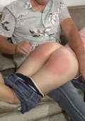 Old fashioned spanking by Daddy